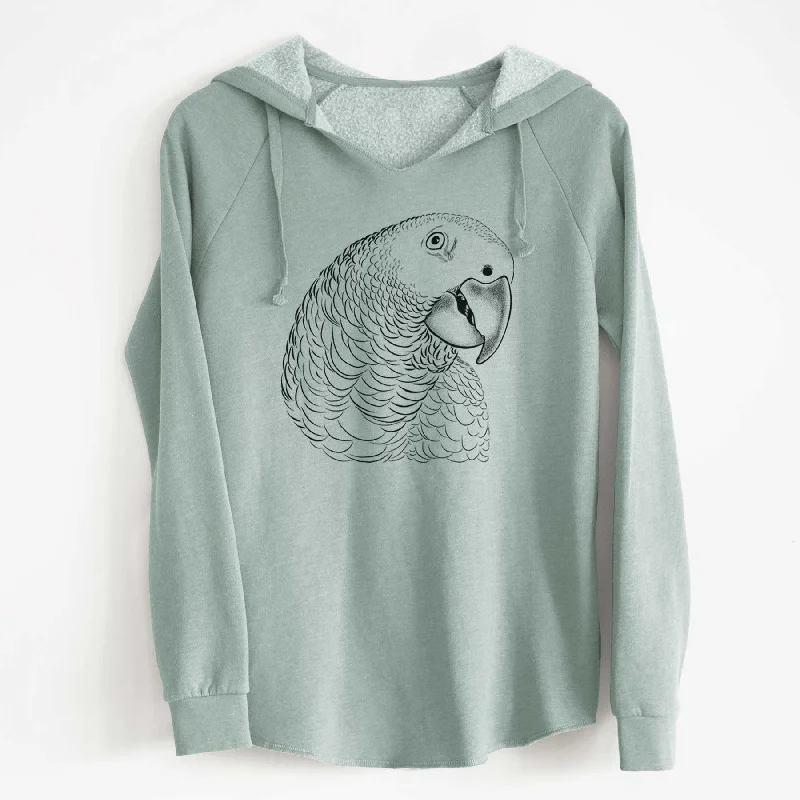 African Grey Parrot - Cali Wave Hooded Sweatshirt All-season Hoodie Sweatshirt