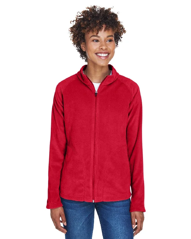 Team 365 Ladies Campus Microfleece Jacket | Sport Red Best women's jackets for layering