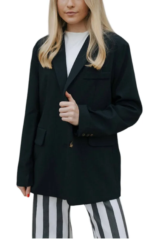 Oversized Blazer In Charcoal Stylish Women’s Blazer