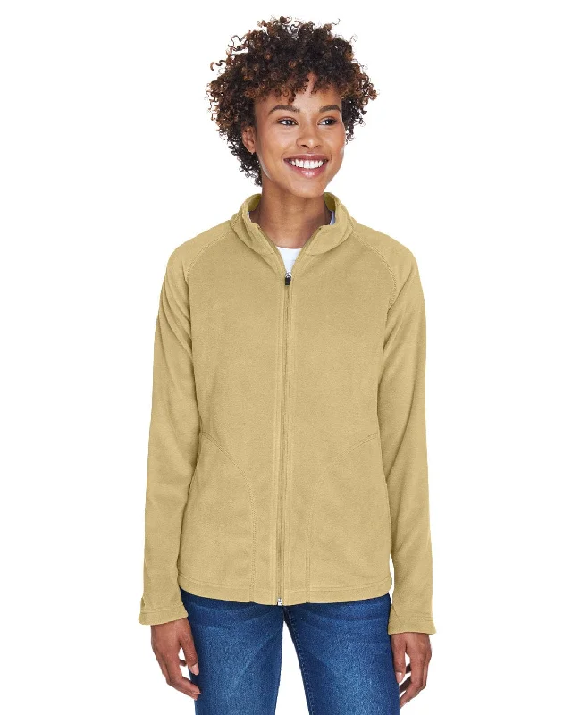 Team 365 Ladies Campus Microfleece Jacket | Sport Vegas Gold Women's college jackets