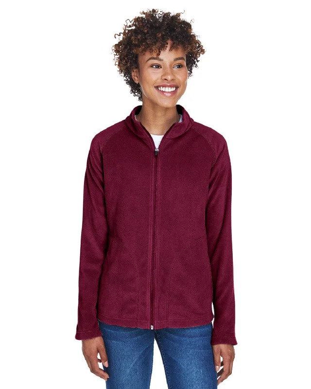 Team 365 Ladies Campus Microfleece Jacket | Sport Maroon Women's hiking jackets