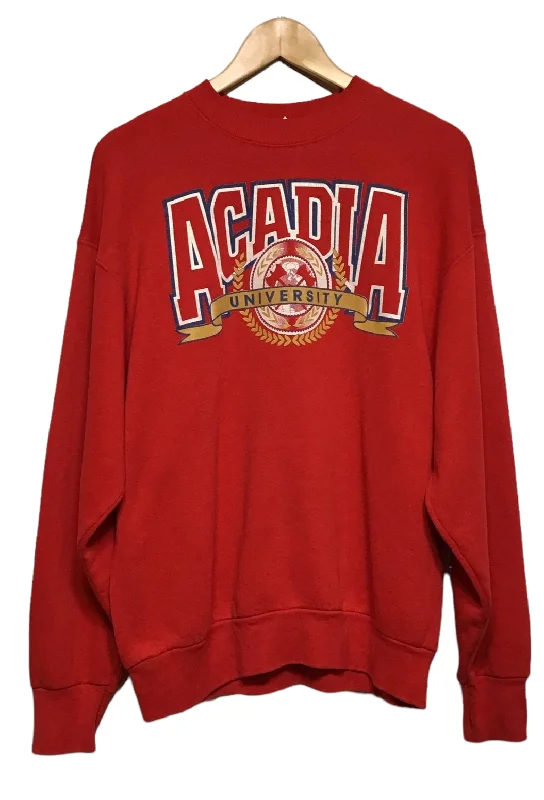 Acadia University Sweatshirt (Size L) Lightweight Hooded Sweatshirt