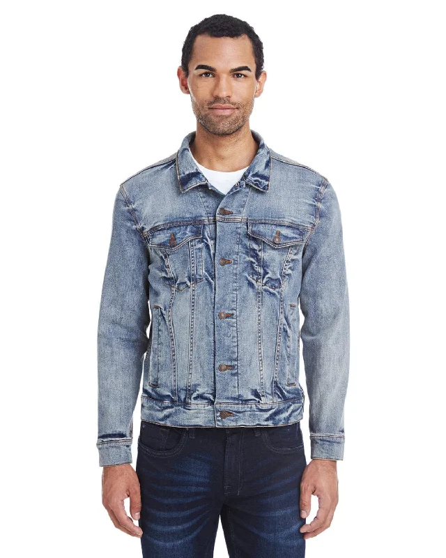 Threadfast Apparel Unisex Denim Jacket | Light Denim Women's leather jackets