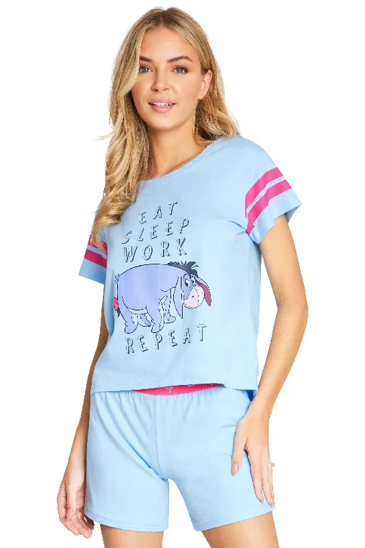 Disney Eeyore Womens Pyjamas Short PJs for Women Best pajama sets for sensitive skin