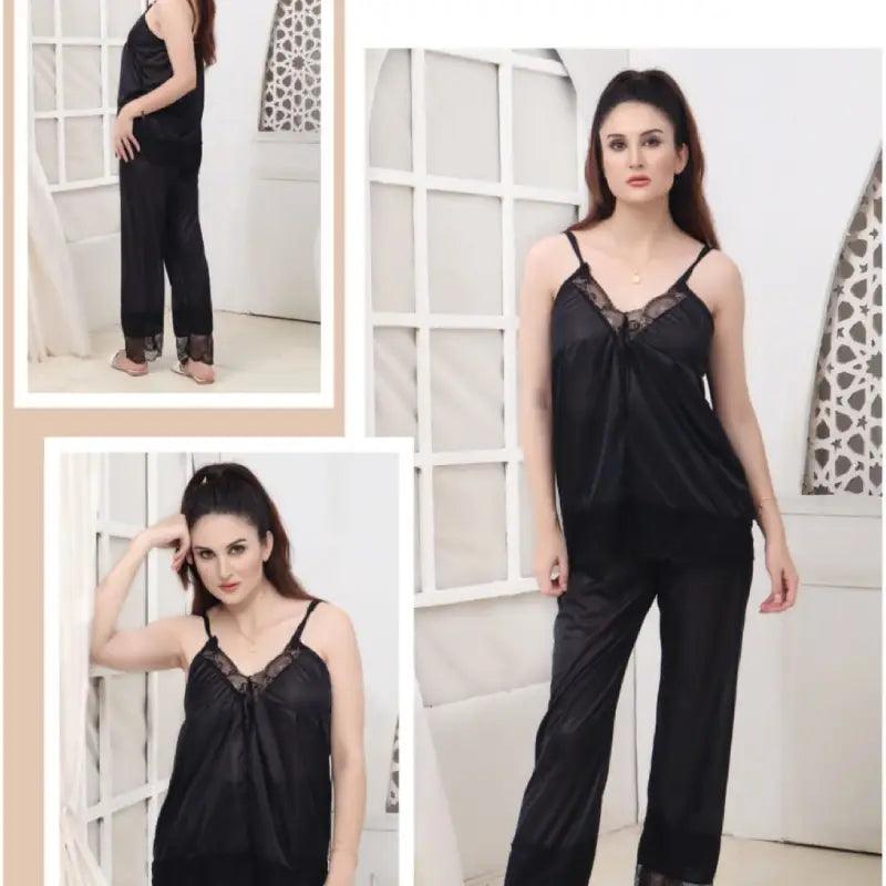 Latest Silk Cami And Pajama Set -2pc | Honeymoon Cami Set 2pc Bamboo pajama sets