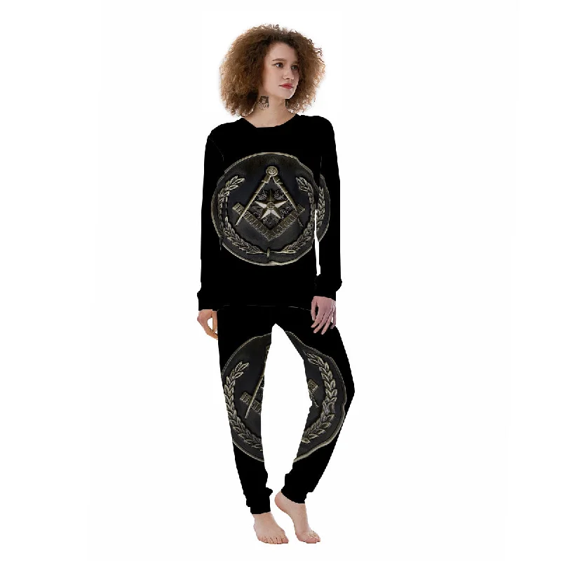 Medal Freemasonry Print Women's Pajamas Best pajama sets for teens