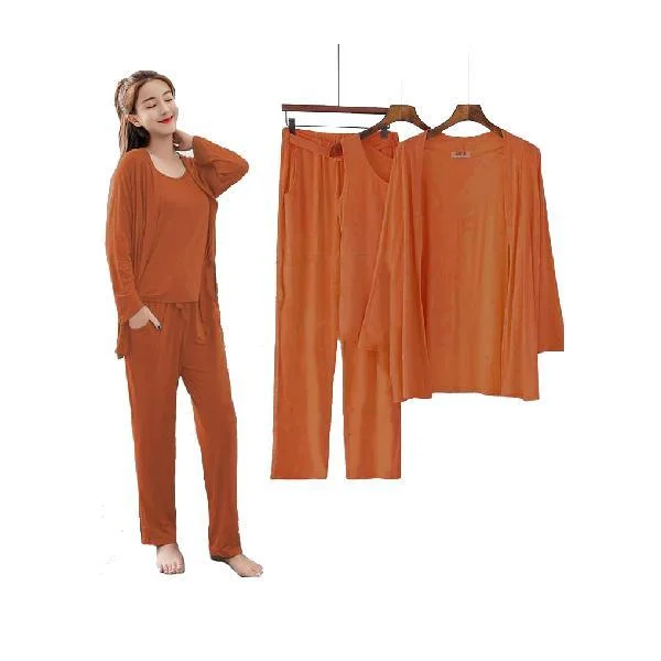 Vintage 3 Piece Night Suit Women's pajama sets