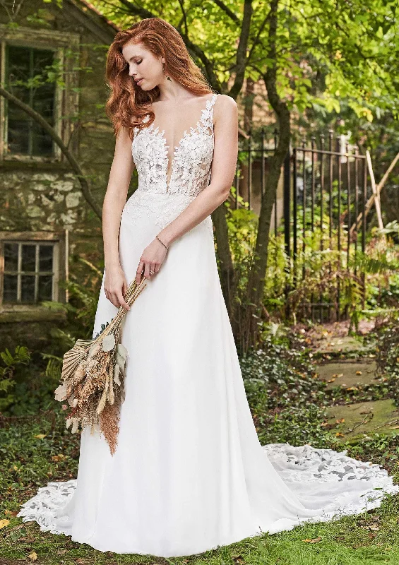 Lillian West 66240 Wedding Dress Sexy Lace Gown