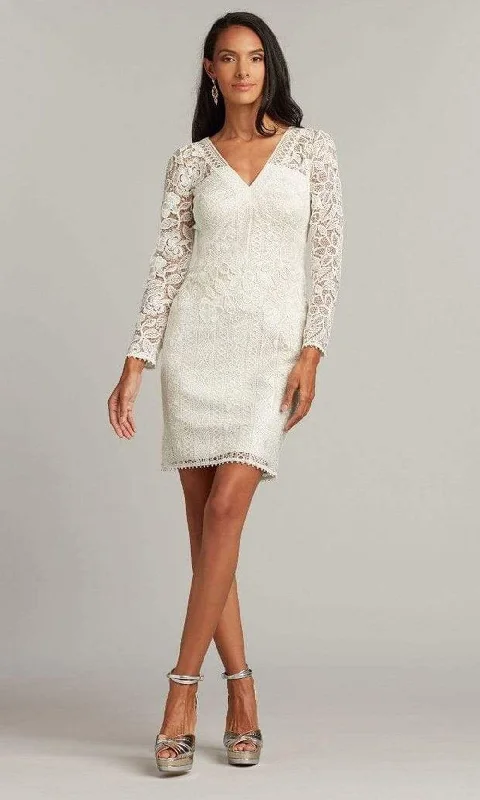 Tadashi Shoji - Prisca Long-Sleeve Lace Dress Off-shoulder Bridal Gown