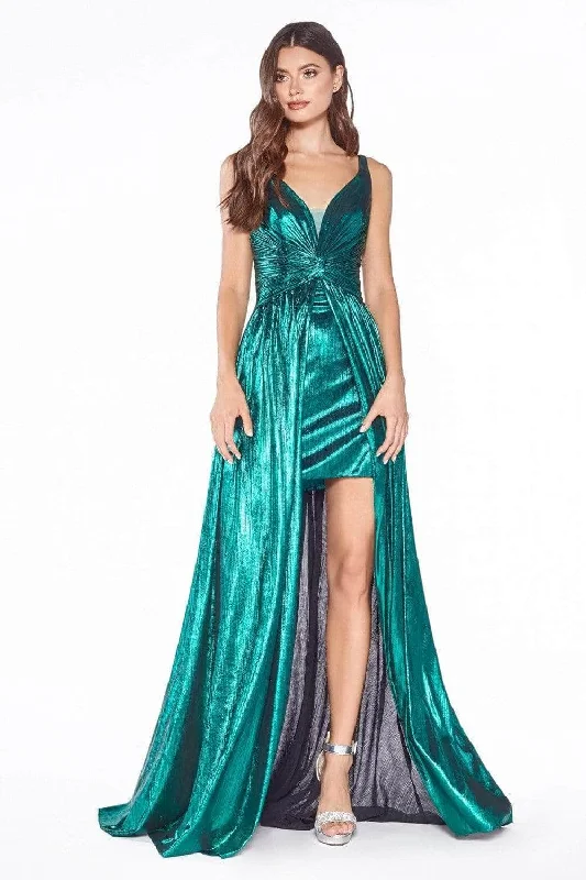 Ladivine CD0151 - Metallic A-Line Dress Evening Dresses Winter party dresses