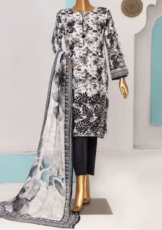 HZ Designer Heavy Embroidered Printed Lawn Dress Party floral dresses