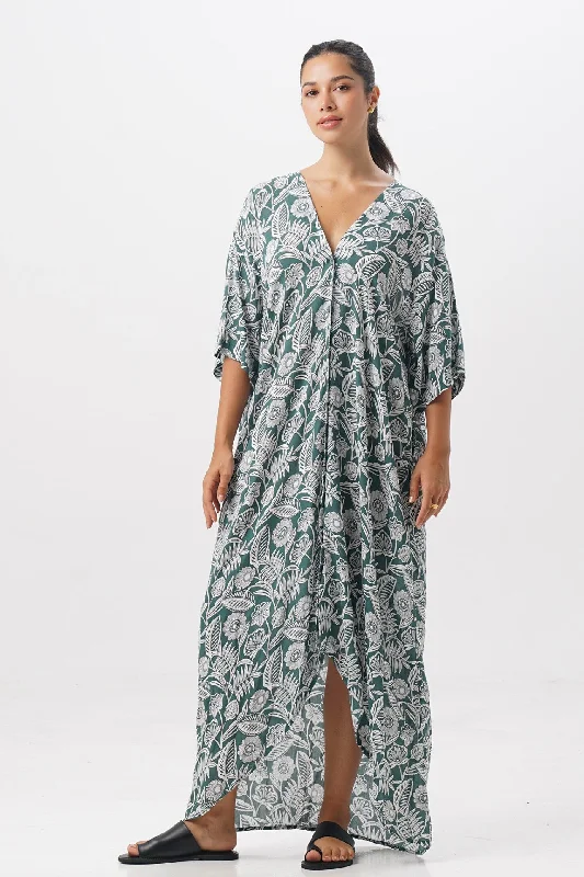 Kaftan Dress Green Casual chic unclassified dresses