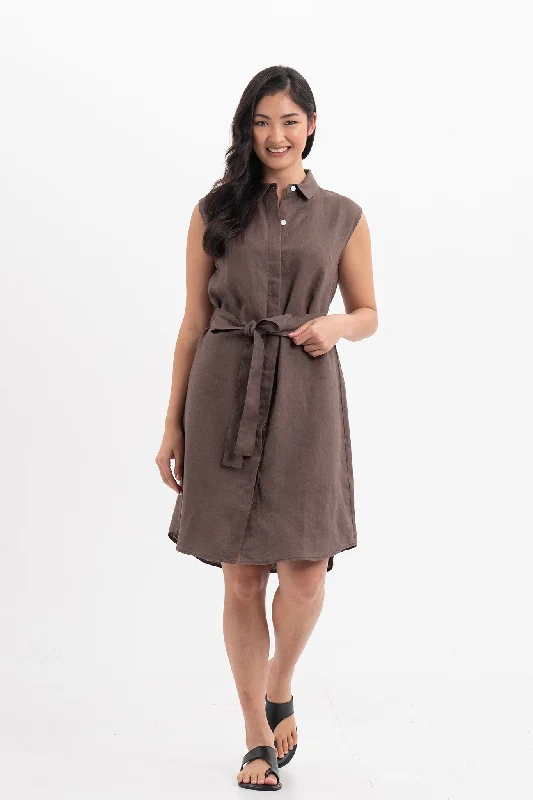 Noelani Sleeveless Linen Dress Flowy unclassified dresses