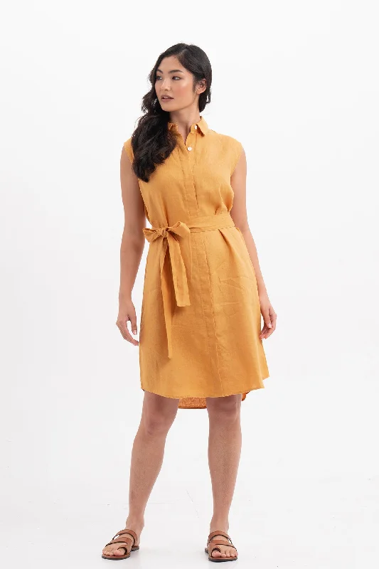 Noelani Sleeveless Linen Dress_ Luxury unclassified dresses