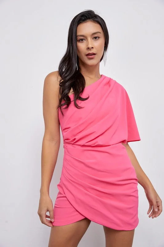 Cameron One Shoulder Wrap Dress Plus size unclassified dresses