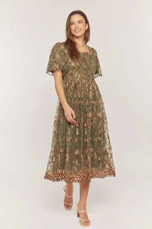 Bella Embroidered Dress Lace unclassified dresses