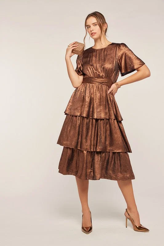 Belle Metallic Dress Tulle unclassified dresses