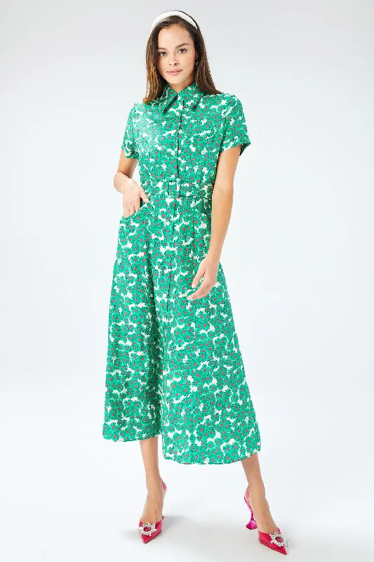 Cristina Dress w. Belt Printed unclassified dresses