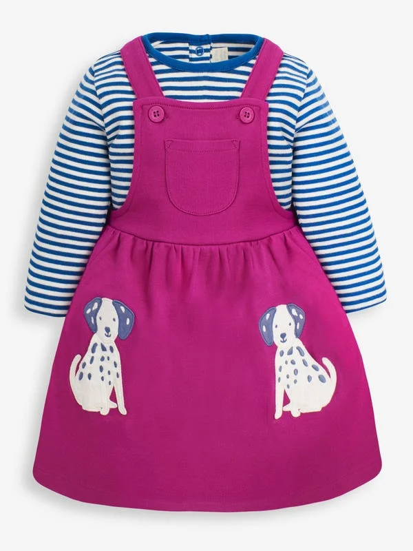 Dog Appliqué Pinafore Dress by JoJo Maman Bebe Unique unclassified dresses