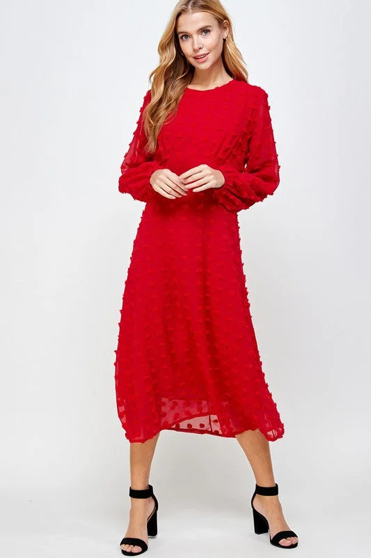 Everly Embossed Dress Comfortable unclassified dresses