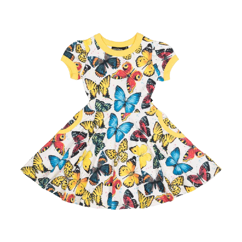 Kaleidoscope Waisted Dress by Rock Your Baby Casual unclassified dresses