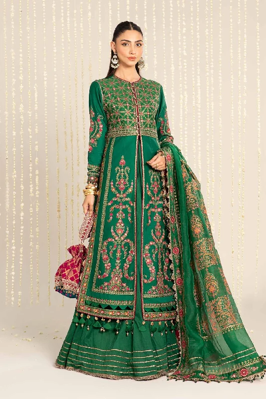 Maria. B 03 Piece Unstitched Embroidered Cotton Satin Suit - CST-811 Chic unclassified dresses