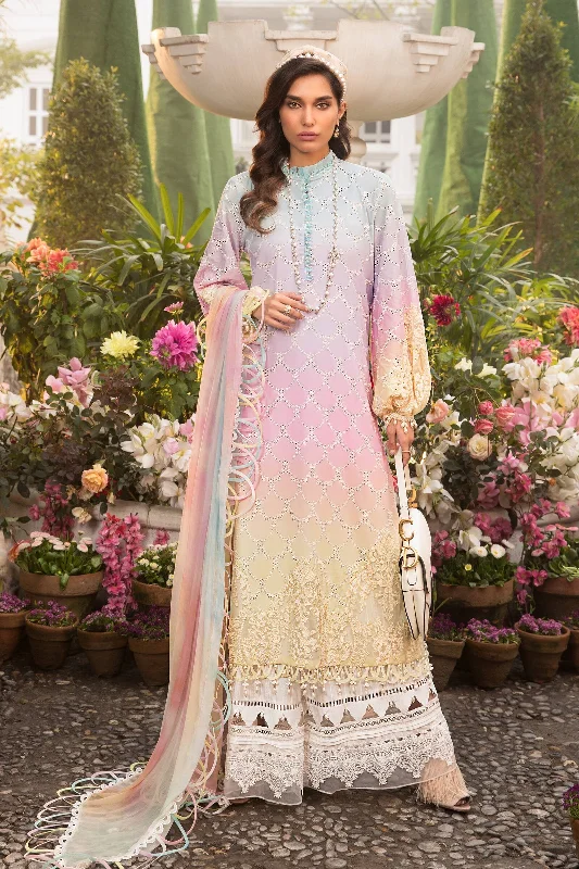 Maria. B 3 Piece Unstitched Lawn Suit D-2209-A Open-back unclassified dresses