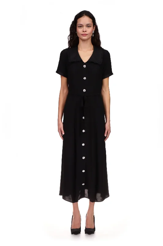 Marina Button Down Dress w. Collar Vintage unclassified dresses