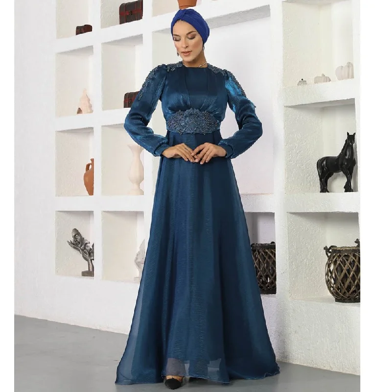 Modest Formal Embellished Dress G489 Navy Blue Best-selling unclassified dresses