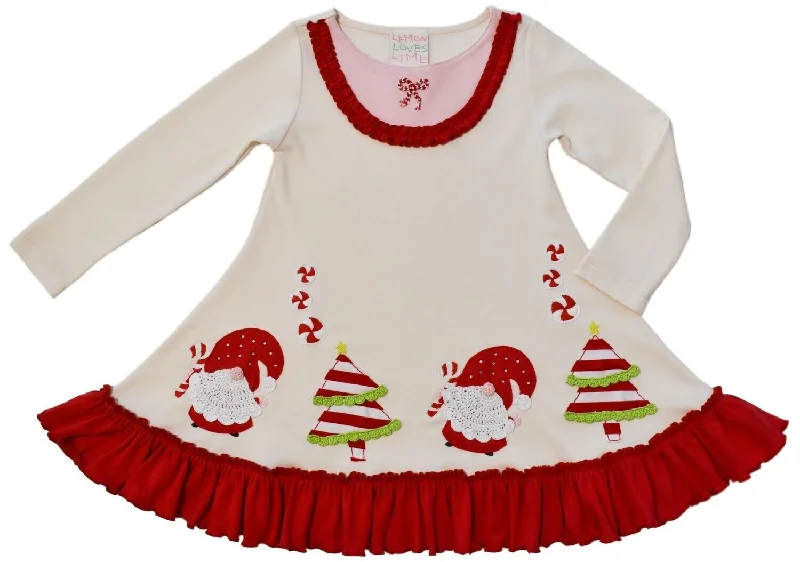 Santa Candy Cane Dress by Lemon Loves Lime Corset unclassified dresses