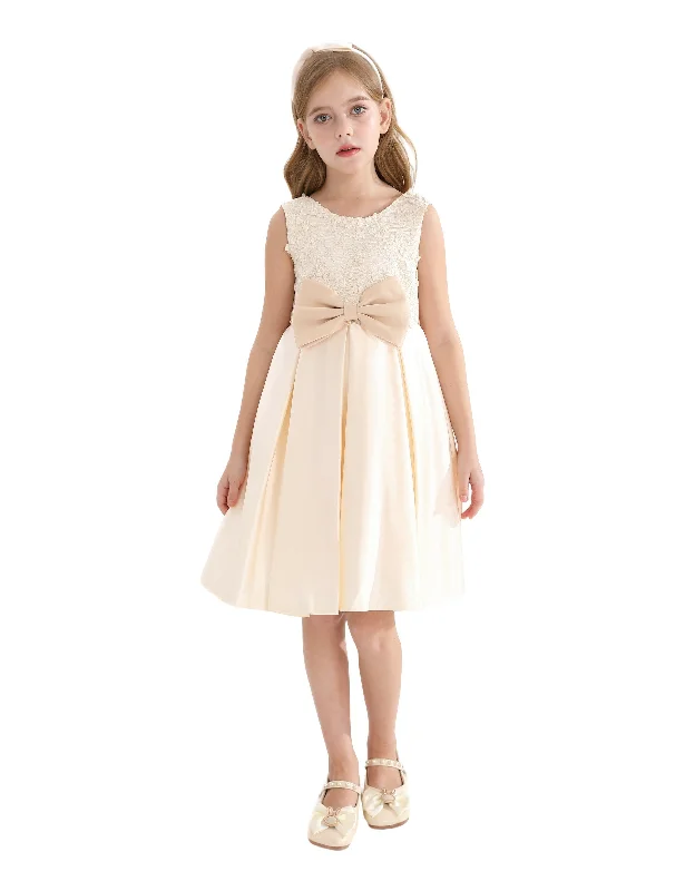 Champagne Hampton Double Bow Dress Popular unclassified dresses