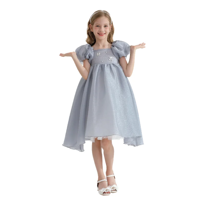 Gray Janelle Applique Teacup Gown Discounted unclassified dresses