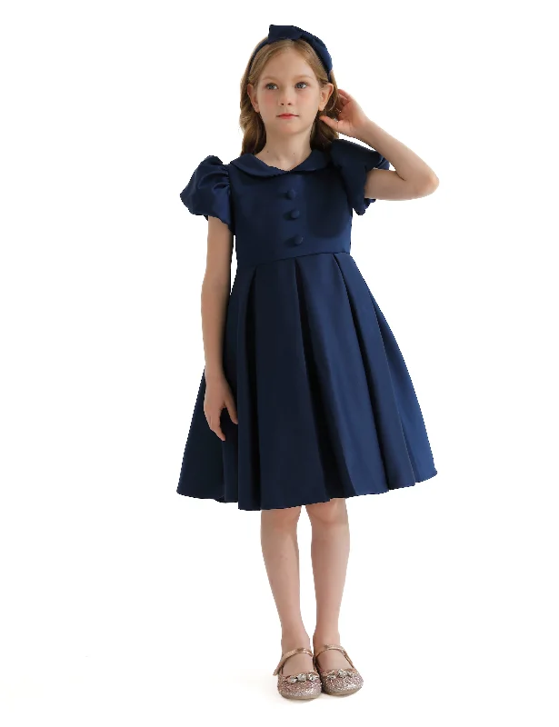 Navy Barrymore Teacup Button Dress Sequin unclassified dresses