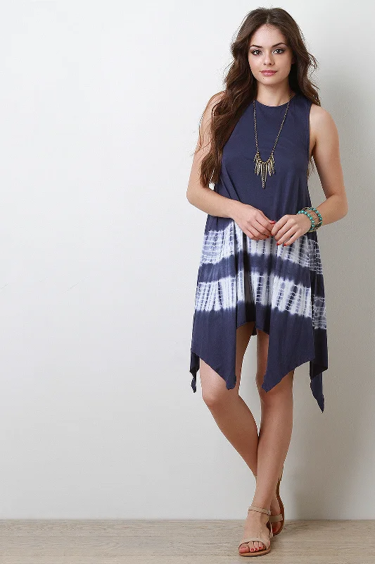 Tie Dye Handkerchief Dress Plus size unclassified dresses