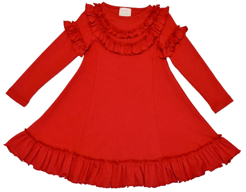 Victoria Dress-True Red by Lemon Loves Lime Striped unclassified dresses