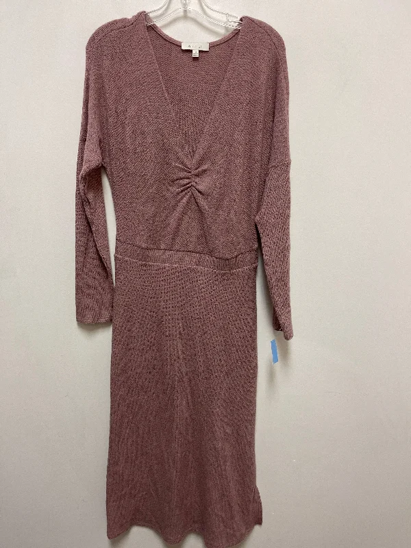 Dress Casual Maxi By Eri + Ali In Pink, Size: M Front Pocket Maxi