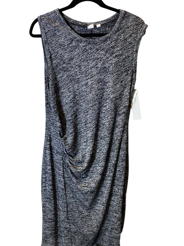 Dress Casual Midi By Gap In Grey, Size: L Maxi Length Midi