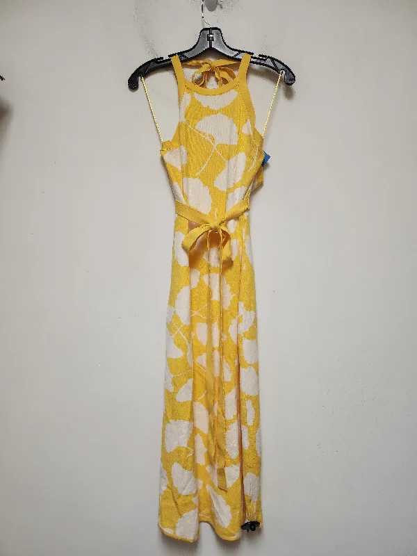 Dress Casual Midi By Target-designer In Yellow, Size: M Slim Fit Midi